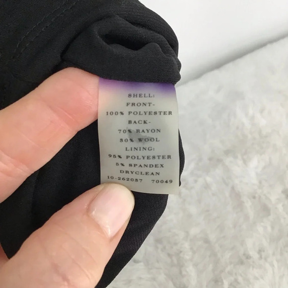 Ann Taylor Wool Blend Sequined Sheath Party Cocktail Dress NWT Black Size 2 - Picture 10 of 10